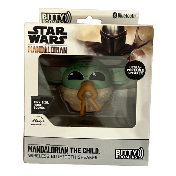 Bitty Boomers Star Wars The Mandalorian Grogu The Child with Snack Ultra Portabl - Picture 1 of 2